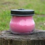 Black Raspberry And Vanilla Scented Soy Candle Jar..